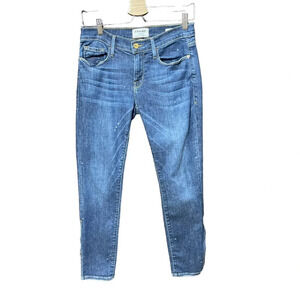 FRAME Denim Le Garcon Slit Zip‎ Jeans in Marion Wash Size 25